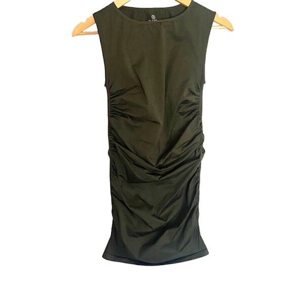 Blanqi Olive Sleeveless Maternity Tank Dress S/M - Picture 2 of 5